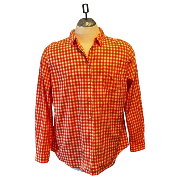 Bundle of Two Men’s/Unisex Old Navy Gingham Button Down Long Sleeve Shirts - Picture 2 of 16